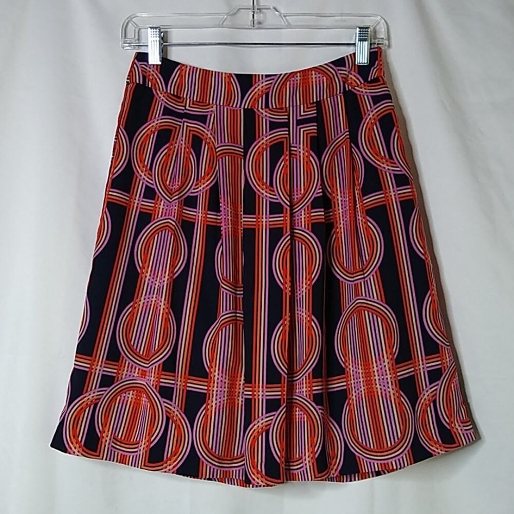 Banana Republic Retro Geometric Pleated Skirt